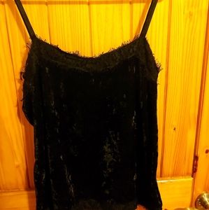 Black Velvet Cami Top